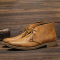Alexander | Men's Lace-Up Chukka Ankle Boots Faux Leather