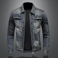 Lucas | Men's Retro Washed Denim Zip-Up Jacket Casual Outerwear Coat