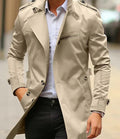 Alexander | Men's Slim-Fit Double-Breasted Wool Coat Trench Jacket