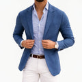 Ryan | Men's Tailored Knit Blazer Mens Winter Coat Notch Lapel