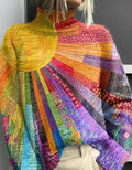Sophia | Women's Colorful Turtleneck Pullover Sweater Relaxed Knit