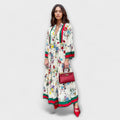 Sophia | Women's Floral Bell-Sleeve Tiered Boho Maxi Dress